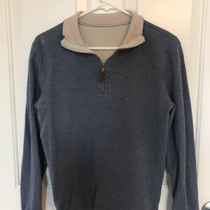 BANANA REPUBLIC REVERSIBLE QUARTER-ZIP